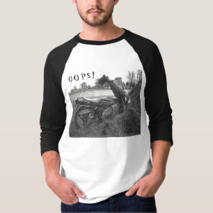 "OOPS!" HUMOROUS/FAKE MOTORBIKE ACCIDENT T-Shirt