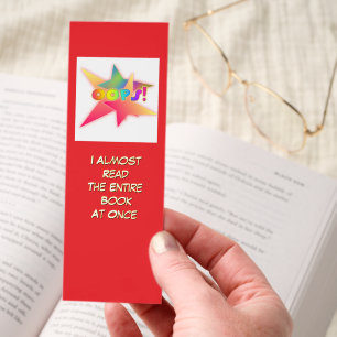 OOPS! I Almost Read The Entire Book Bookmarks