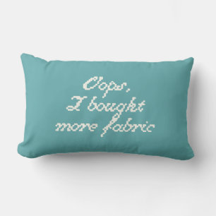Oops, I Bought More Fabric Lumbar Pillow