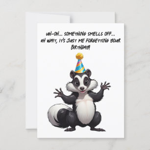 Oops! I Forgot Your Birthday—It Stinks! Postcard