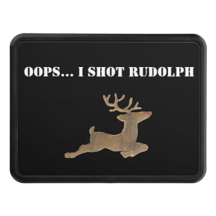 Oops I shot Rudolph Hitch Cover