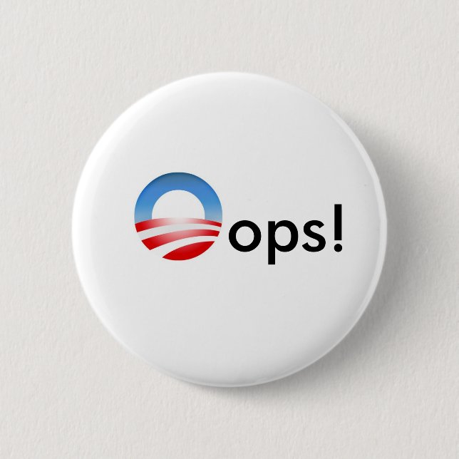 Oops! Pinback Button (Front)