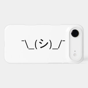 Oops Shrug Emoticon ¯\_(シ)_/¯ Japanese Kaomoji iPhone 17 Air Case