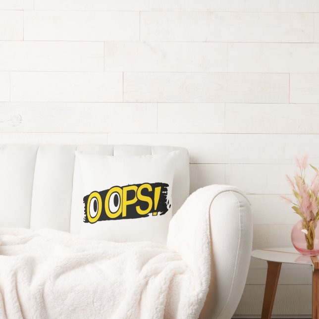 Oops  throw pillow (Couch)