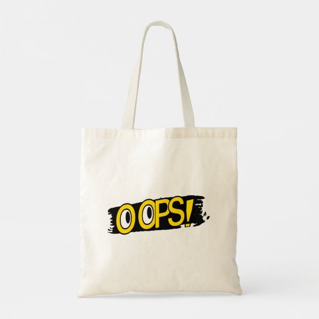 Oops  tote bag (Back)