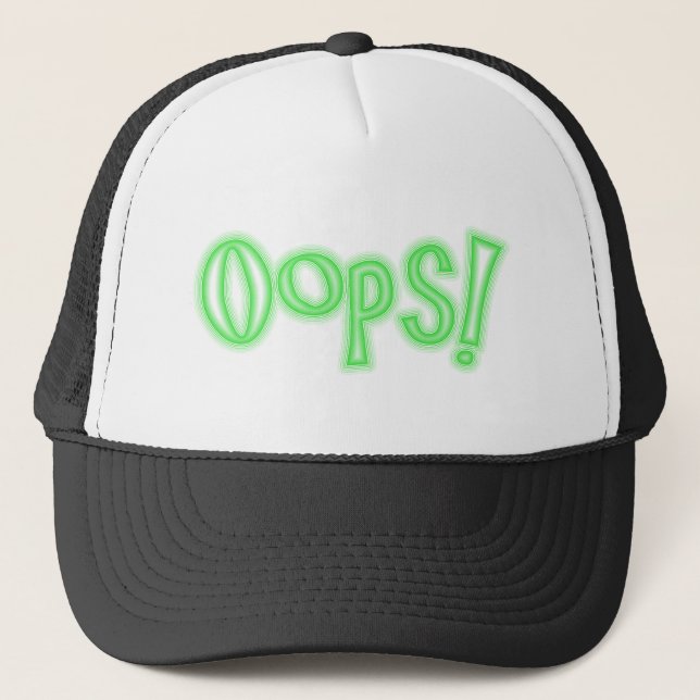 Oops! Trucker Hat (Front)