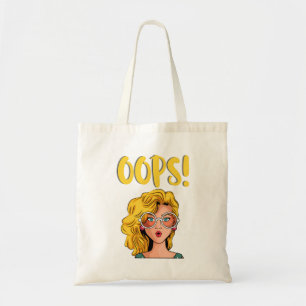 Oops Woman Funky Tote Bag