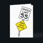 Oops You Hit 55 funny 55th birthday card<br><div class="desc">Birthday Card Inside: I heard you had a bit of an accident on your birthday. Well, at least you're not the only one who's getting older. I hope this birthday brings you lots of laughter and good times, and maybe a new pair of glasses. Happy Birthday! Birthday Card Description: The...</div>