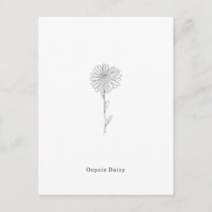 Oopsie Daisy I'm Sorry Apology Apologize Postcard