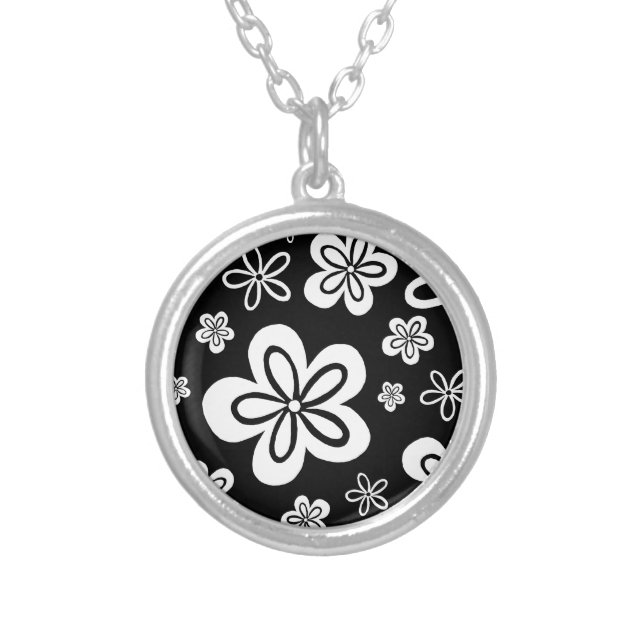 Oopsy Daisy - reverse Silver Plated Necklace (Front)