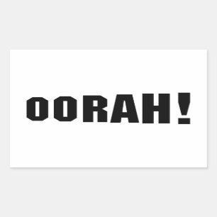OORAH! RECTANGULAR STICKER