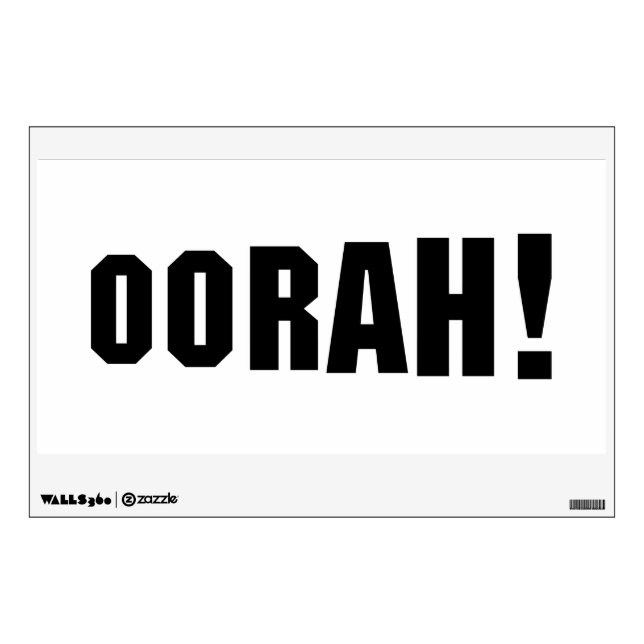 OORAH! WALL DECAL (Front)