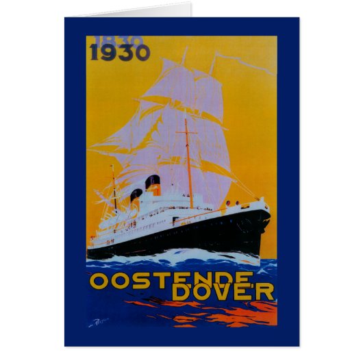 Oostende Dover Vintage PosterEurope (Front)