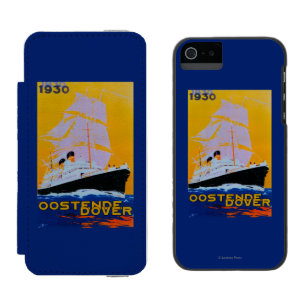 Oostende Dover Vintage PosterEurope iPhone SE/5/5s Wallet Case
