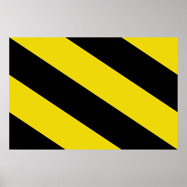 Oosterzele, Belgium flag Poster (Front)