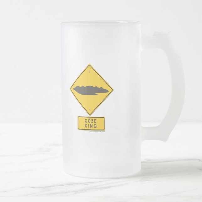 Ooze XING Frosted Glass Beer Mug (Right)