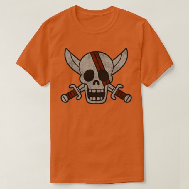OP 25 Flag of the Red Hair Pirates T-Shirt (Design Front)