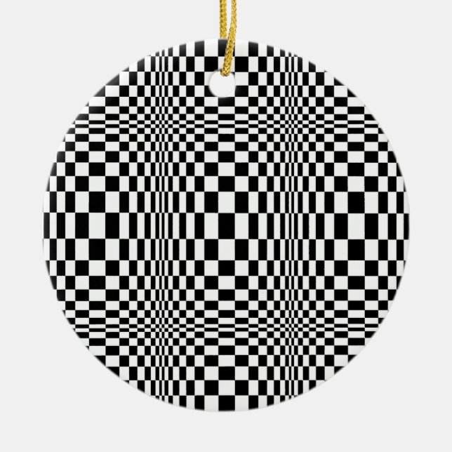 OP -Art #1 at Emporio Moffa Ceramic Ornament (Front)