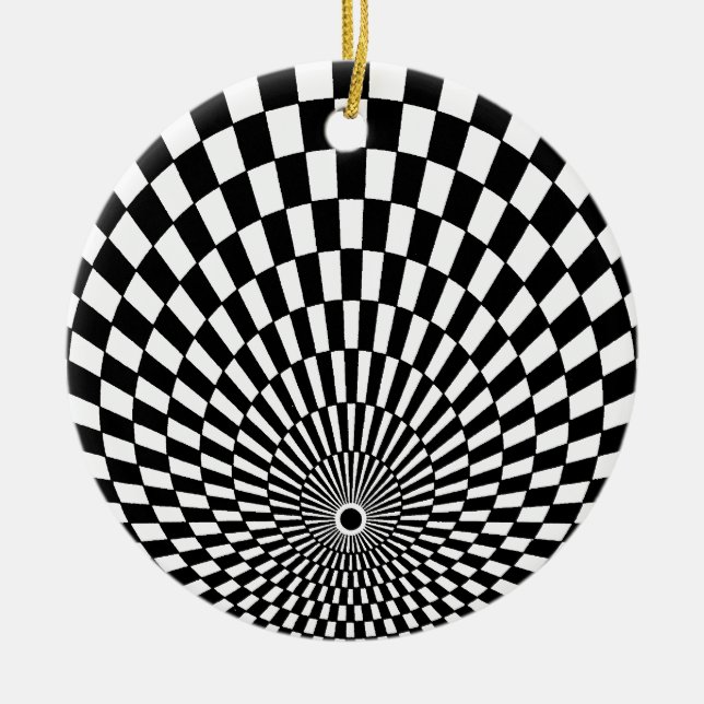 OP -Art #2 at Emporio Moffa Ceramic Ornament (Front)