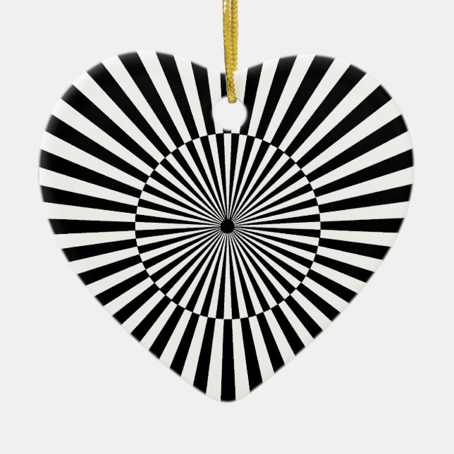 OP -Art #3  at Emporio Moffa Ceramic Ornament (Front)