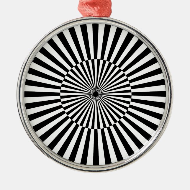 OP -Art #3  at Emporio Moffa Metal Ornament (Front)
