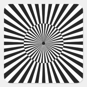 OP -Art #3 at Emporio Moffa Square Sticker