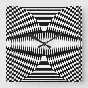 OP -Art #5 at Emporio Moffa Square Wall Clock