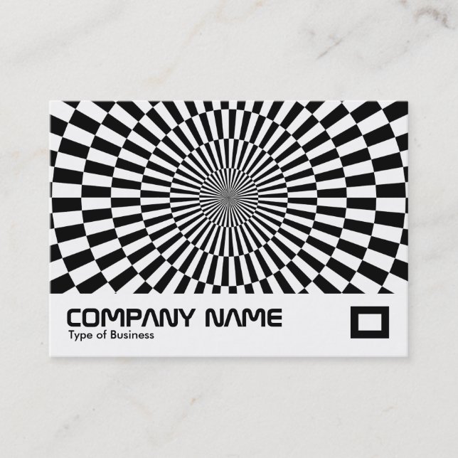 Op Art - Black and White Business Card (Front)