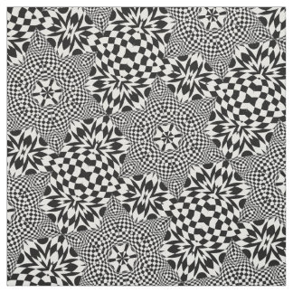 Op Art Black and White Fabric