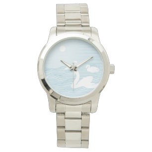 OP Art Blue Swan Drift Watch