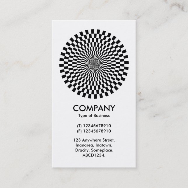 Op Art Business Card (Front)