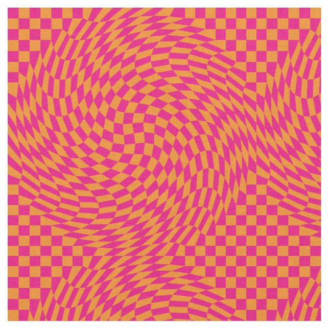 Op Art Checkerboard Fabric (Close Up)