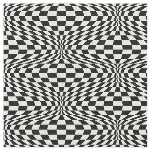 Op Art Checkerboard Fabric
