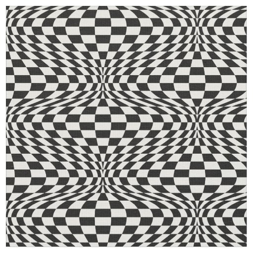 Op Art Checkerboard Fabric