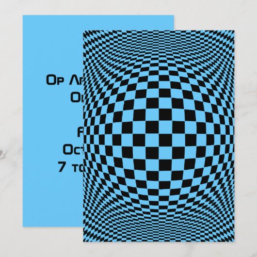 Op Art Custom Flat Card (Front/Back)