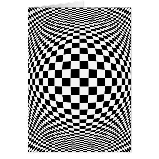 Op Art Custom Note Card (Front)