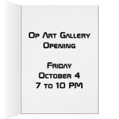Op Art Custom Note Card (Inside (Right))