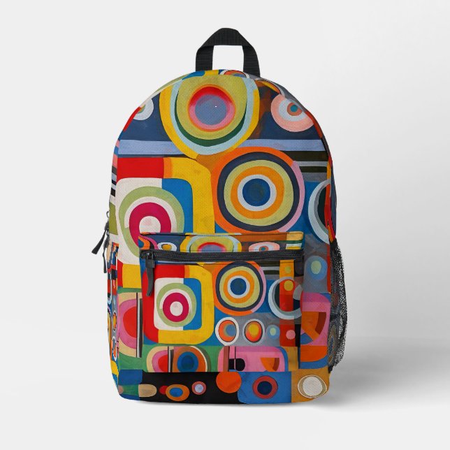 Op Art Design Backpack (Front)