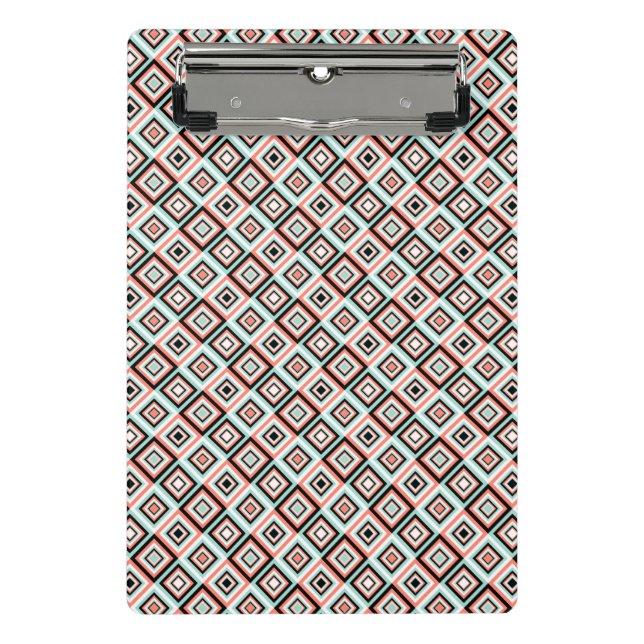 Op Art Diamond Shapes Mini Clipboard (Front)