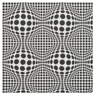 Op Art Dots Fabric