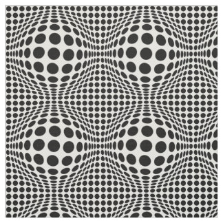 Op Art Dots Fabric