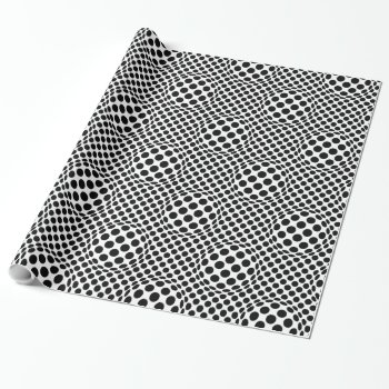 Op-art Dots Wrapping Paper by RafiMetzDesign at Zazzle