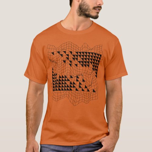 Op Art Geometric Shapes T_Shirt