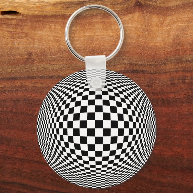 Op Art Keychain (Front)