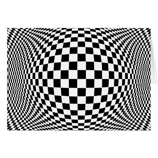 Op Art Note Card (Front Horizontal)