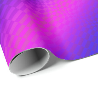 Op-Art Rigel purple and blue Wrapping Paper