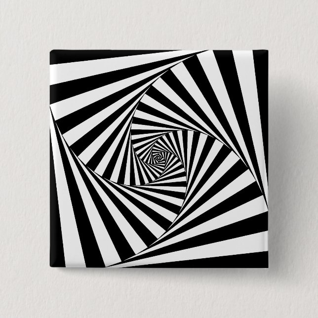 Op Art Spiral Button (Front)