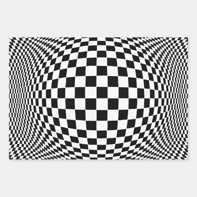 Op Art Wrapping Paper Sheets (Front)