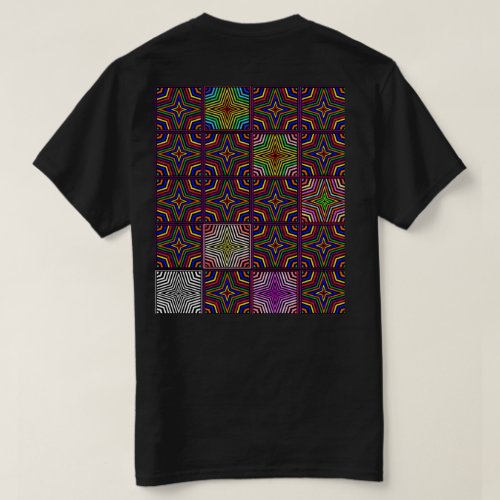 Op Art Zebra Stripe Moroccan Tile 2 T_Shirt