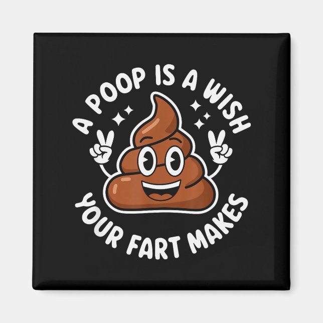 Op Emoticon A Op Is A Wish Your Fart Makes Gag Bir Magnet (Front)